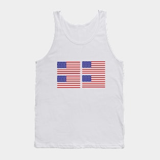 The American Flag x4 Tank Top